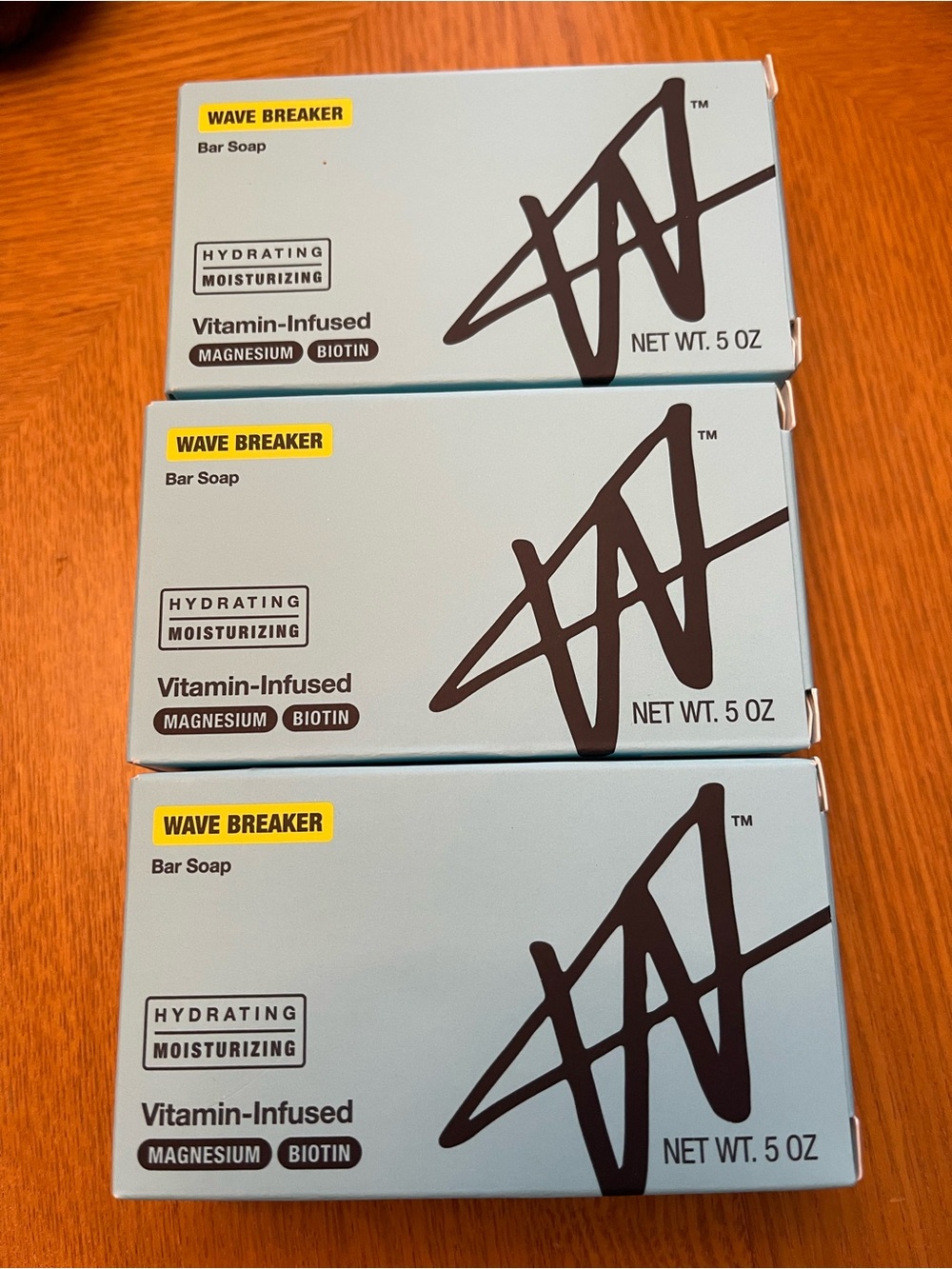 Lot of 3- W by Jake Paul Wave Breaker Menβs Bar Soaps 5oz bars X3 Made in USA
